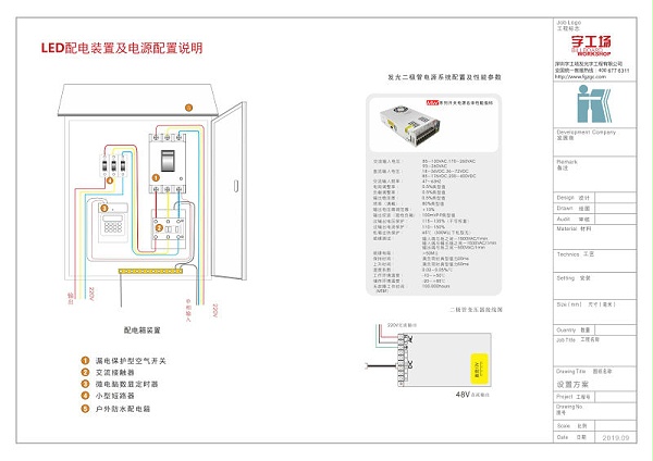 户外楼宇竖发光字施工图6