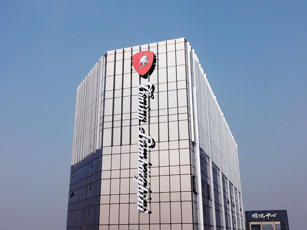 幕墙发光字工程案例