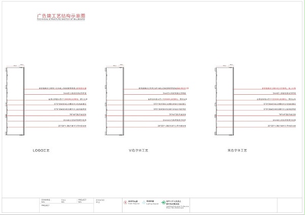 幕墙发光字施工图12